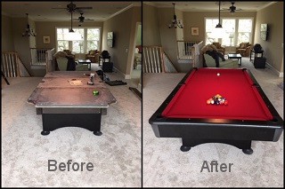 expert billiard table recovering in Frederick content img3